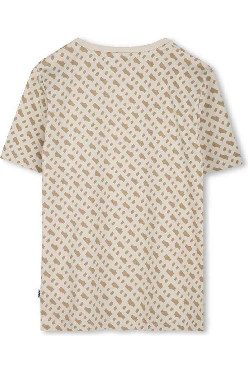 חולצת טישירט BOSS לוגו מונוגרמה מלא לילדים