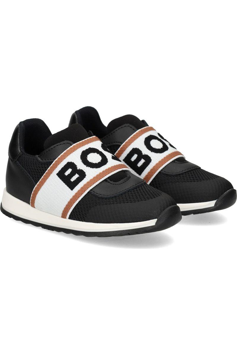 נעלי BOSS רצועה רחבה ממותגת לילדים