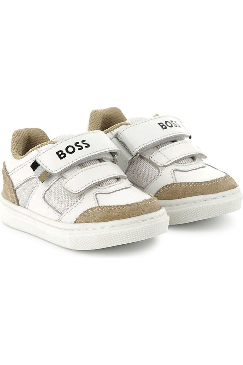 נעלי סניקרס BOSS סגירת סקוץ' לילדים
