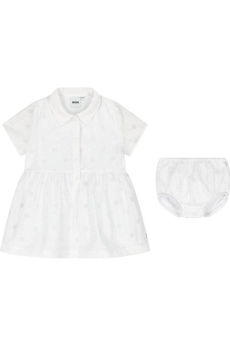 מארז שמלת BOSS הדפס לוגו B כפול לתינוקות