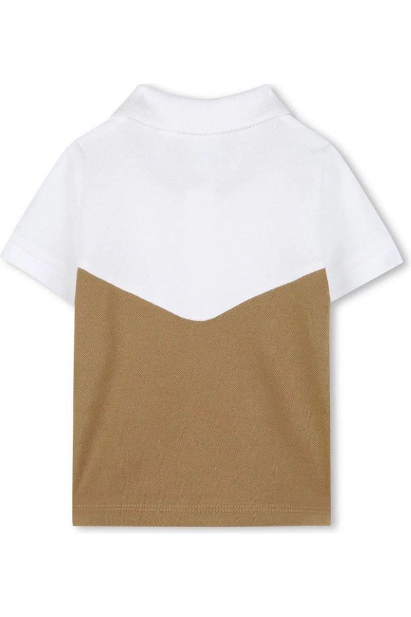 חלצת צווארון BOSS לוגו מותג בשרוולים לתינוקות