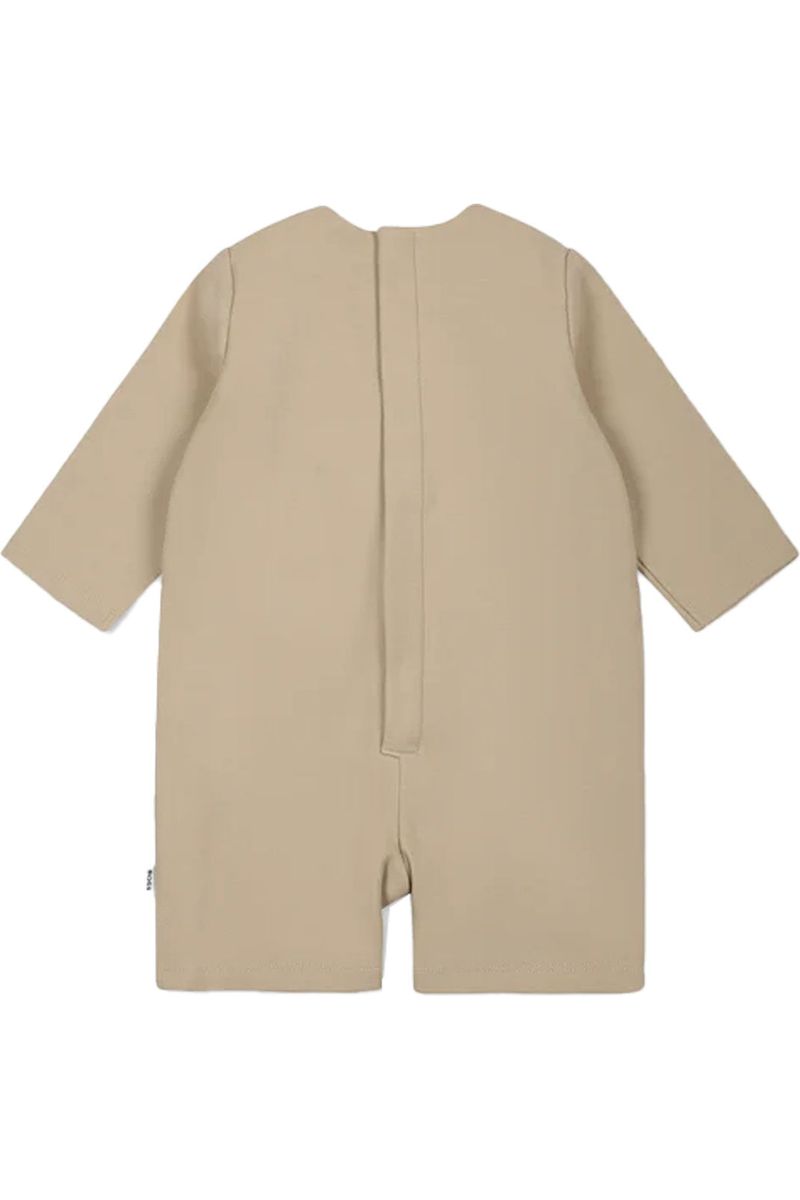 אוברול BOSS לוגו מותג רקום בצד לתינוקות Brown / 01M