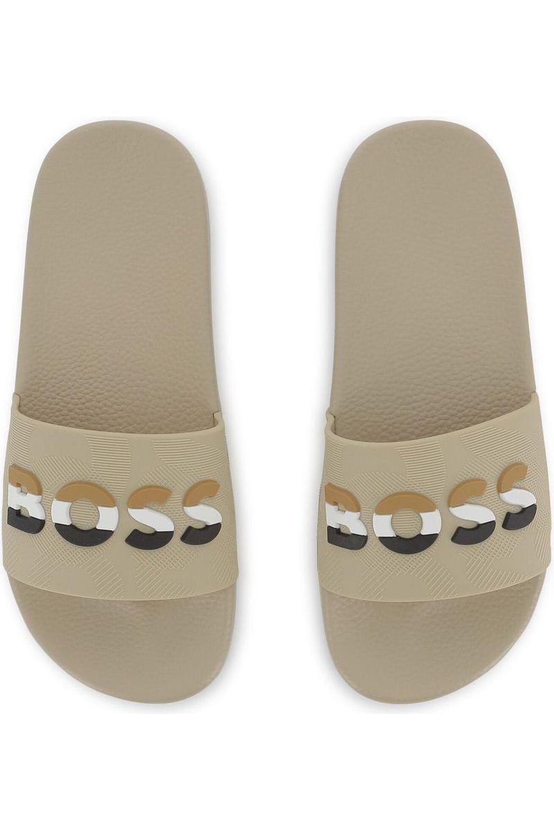 כפכפי BOSS לוגו מותג צבעוני לילדים