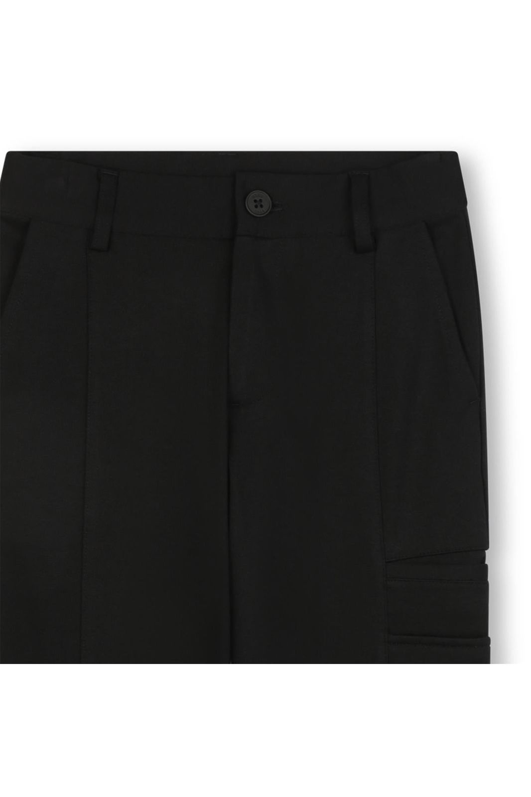 מכנסי דג"מח BOSS לוגו מותג בצד לילדים BLACK / 4Y