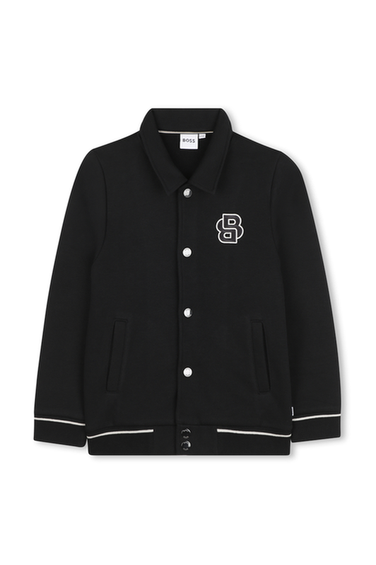 ג'קט BOSS לוגו B כפול בצד לילדים BLACK / 4Y