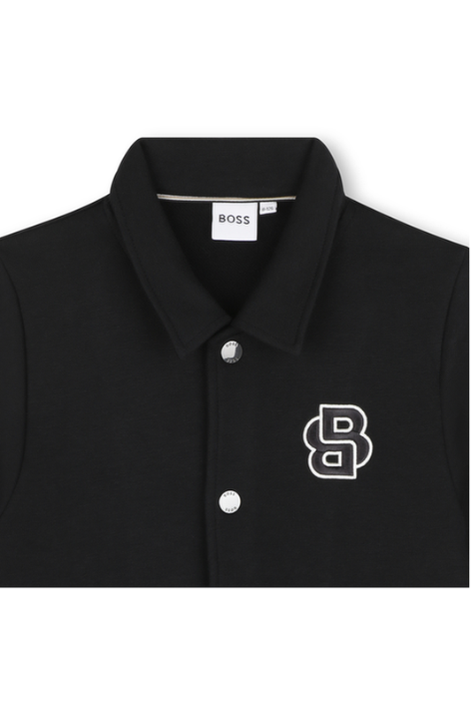 ג'קט BOSS לוגו B כפול בצד לילדים BLACK / 4Y