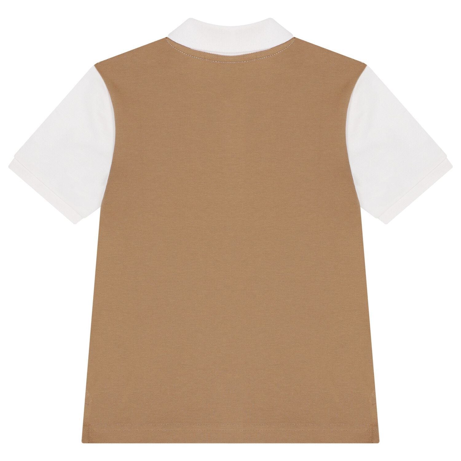 חולצת צווארון BOSS לוגו קטן בצד BROWN / 4Y