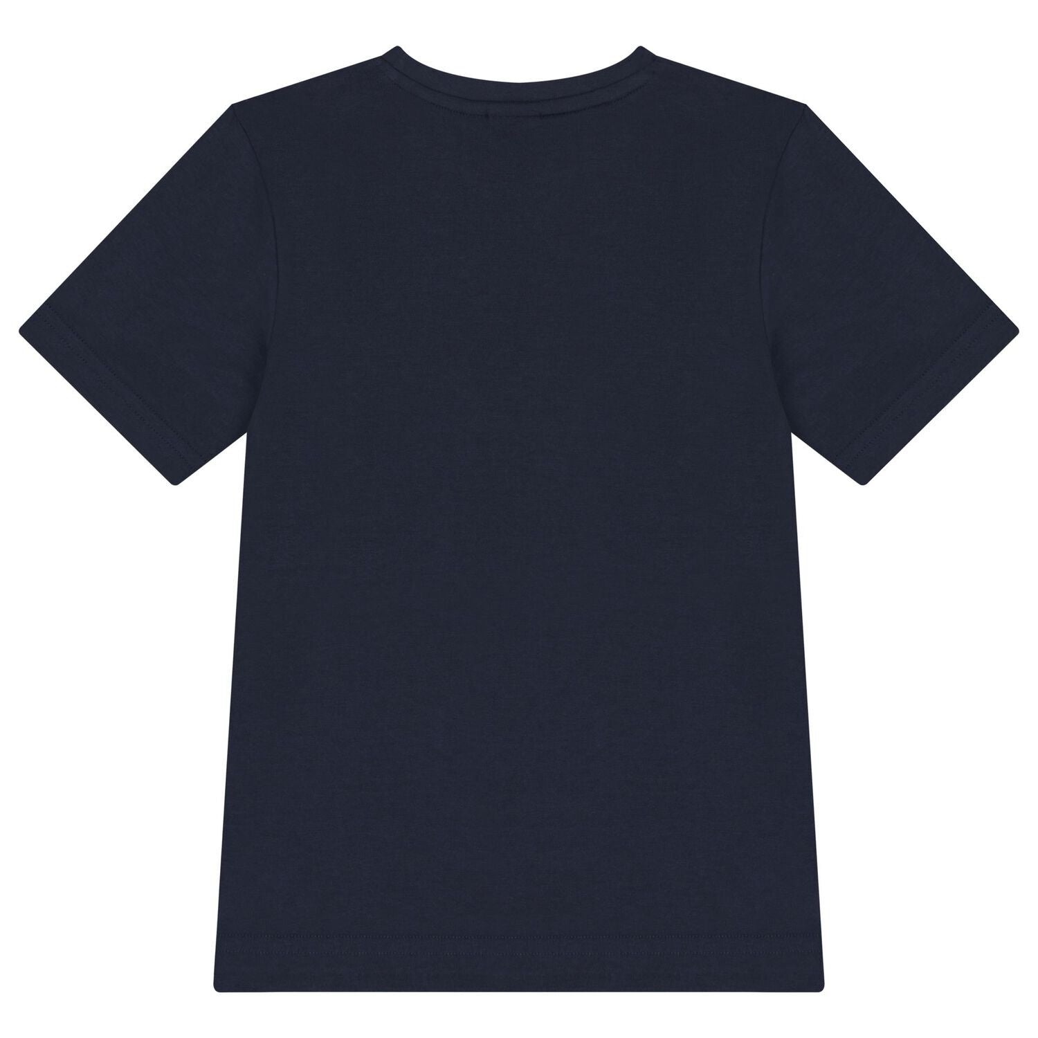 חולצת BOSS לוגו באמצע BLUE / 4Y