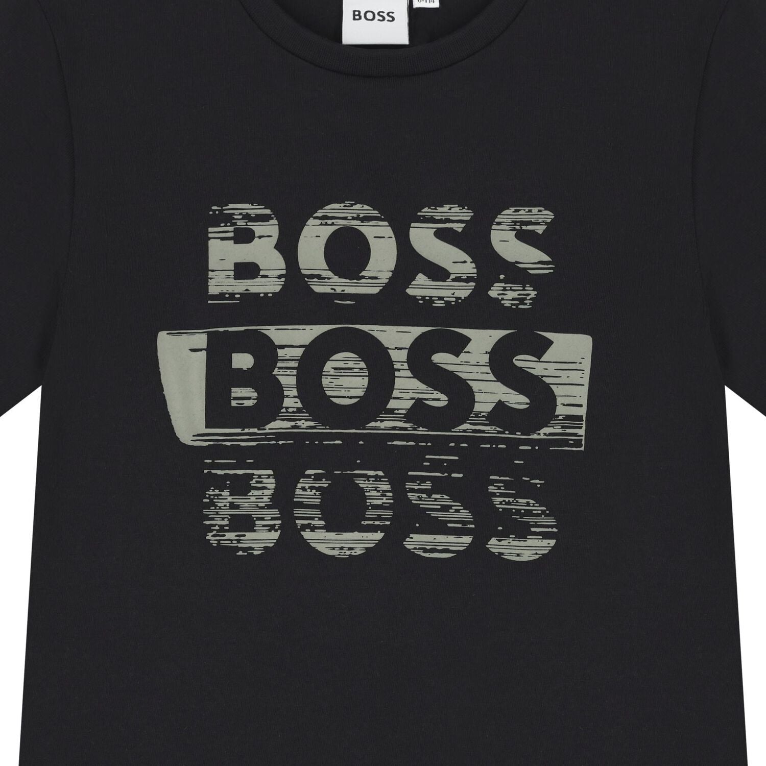 חולצת BOSS לוגו כפול BLACK / 4Y