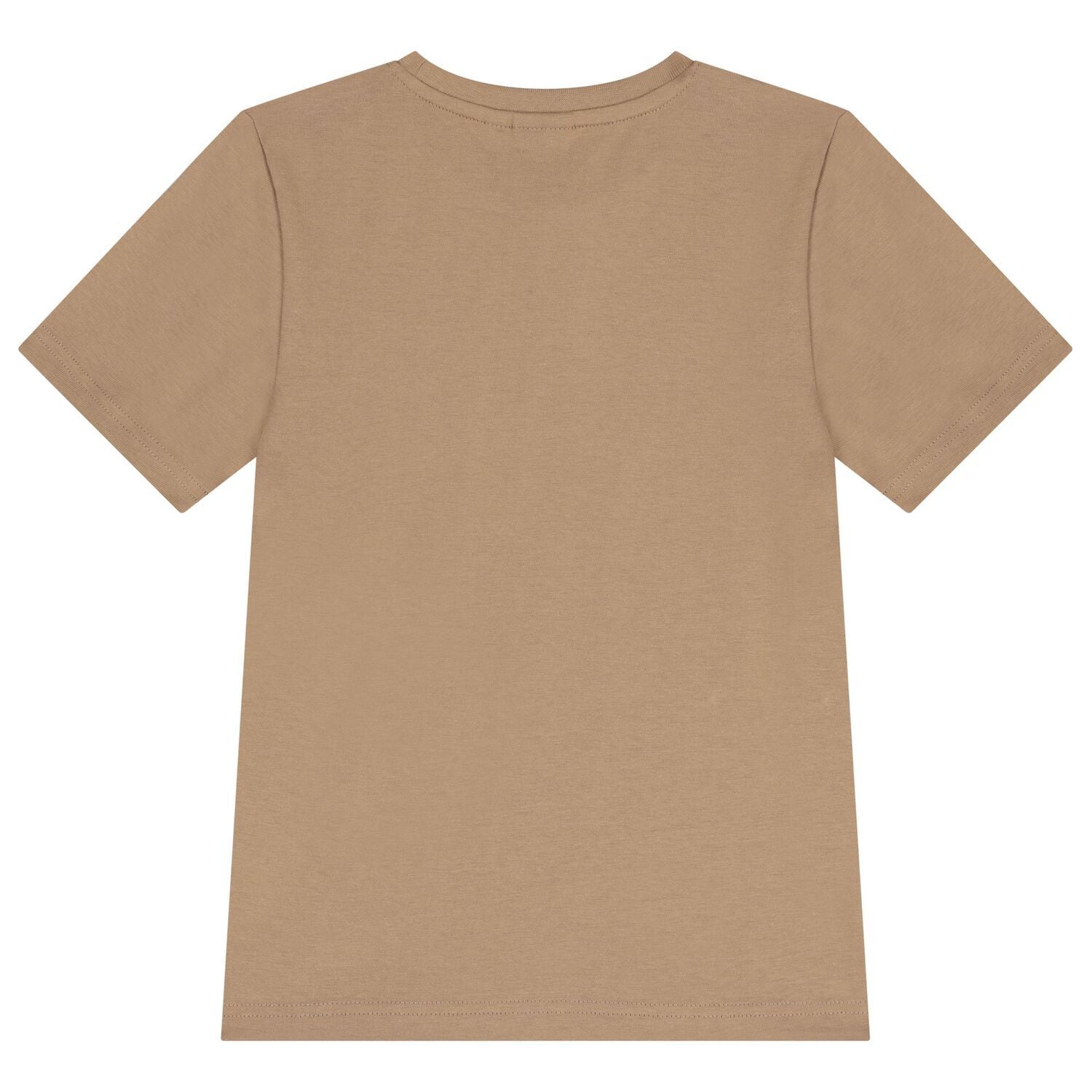 חולצת BOSS לוגו כפול BROWN / 4Y