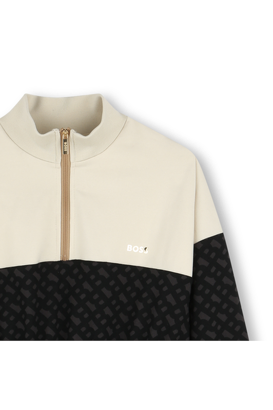 שמלת BOSS רוכסן באמצע BLACK / 4Y