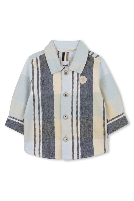 חולצה מכופתרת BOSS צבעונית פסים BLUE / 03M