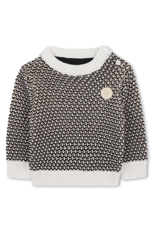 סווטשירט BOSS פסים לתינוקות BLACK / 03M