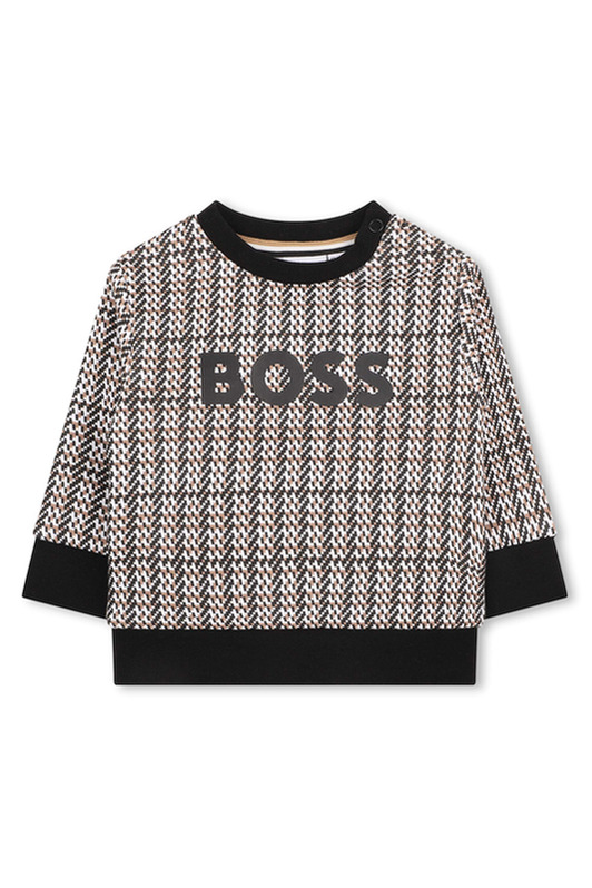 סווטשירט BOSS פסים לתינוקות BLACK / 03M