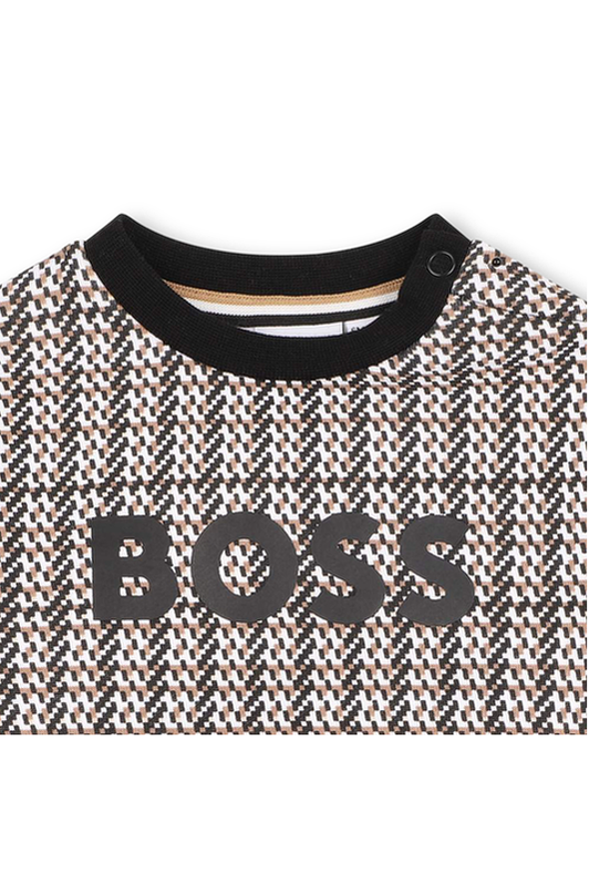 סווטשירט BOSS פסים לתינוקות BLACK / 03M