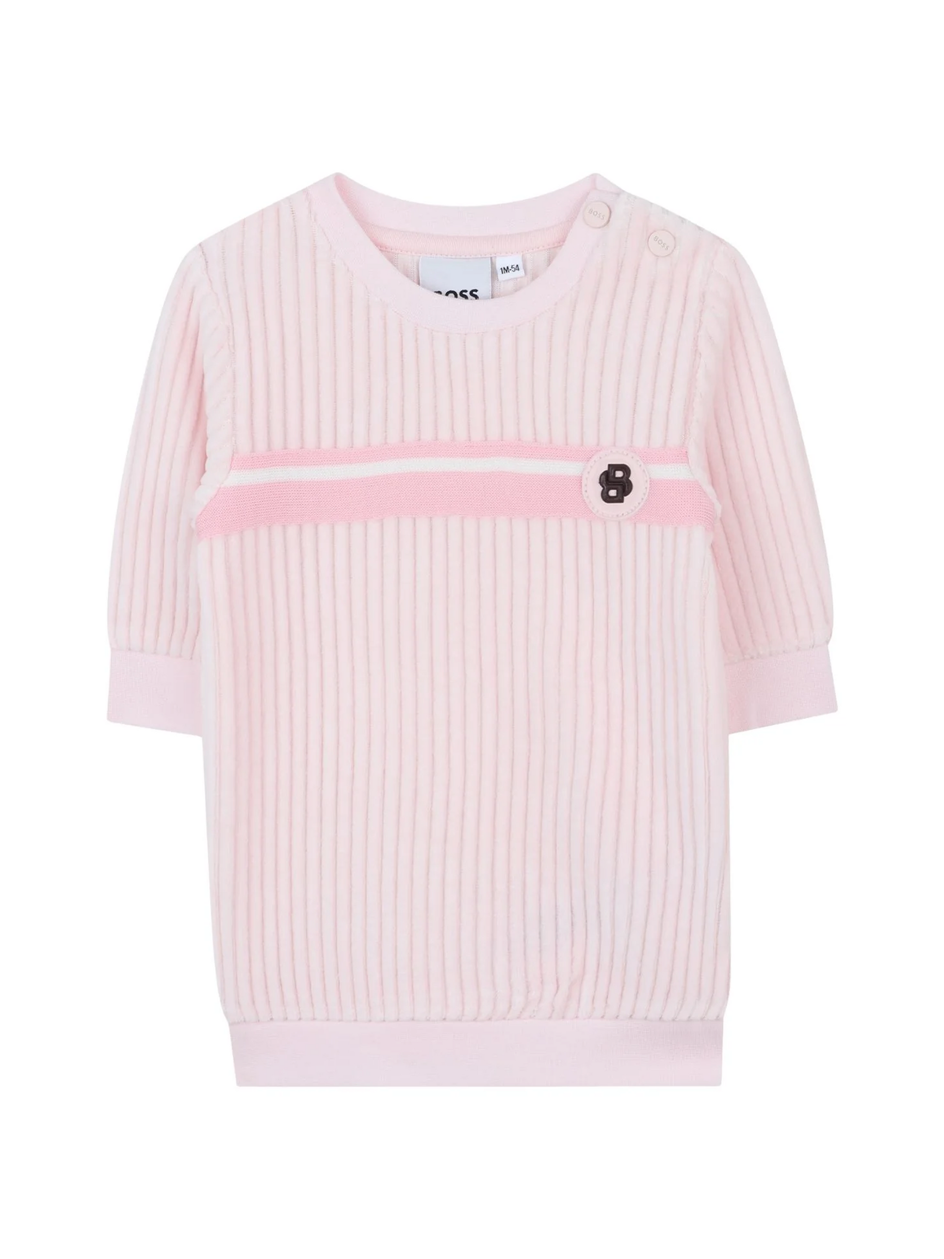 שמלת NB BOSS פס לוגו בצד לתינוקות