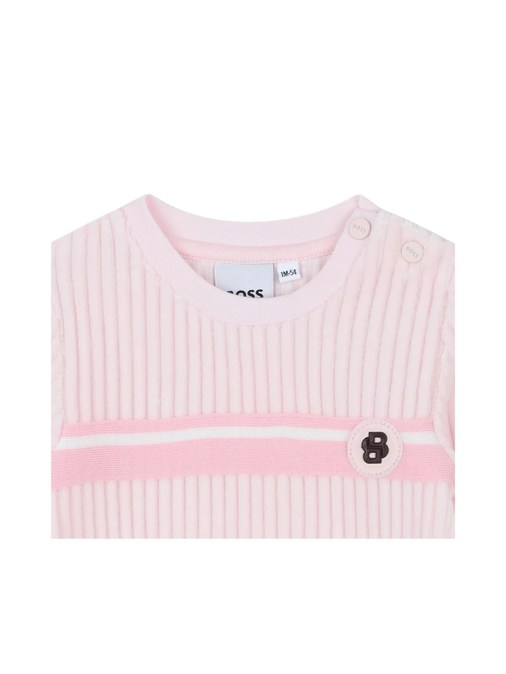 שמלת NB BOSS פס לוגו בצד לתינוקות