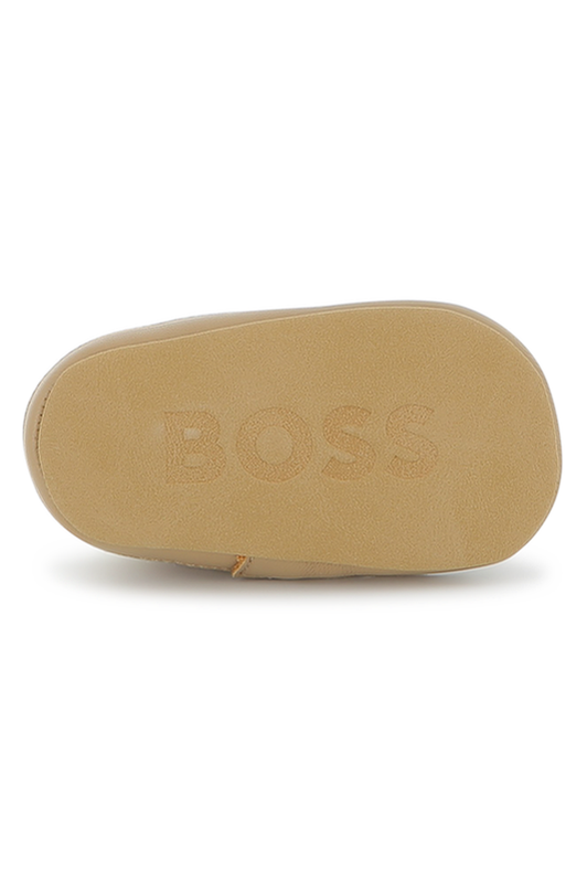 נעלי טרום הליכה BOSS לוגו גדול לתינוקות BROWN / 16