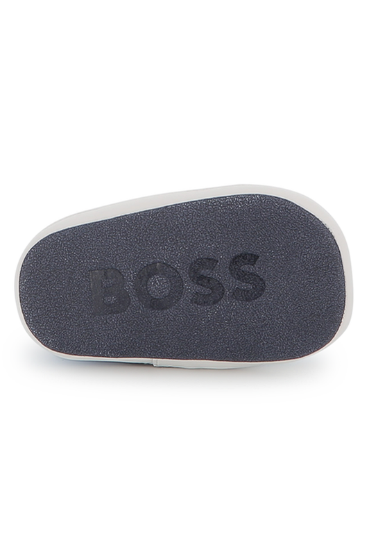 נעלי טרום הליכה BOSS לוגו גדול לתינוקות BLUE / 16