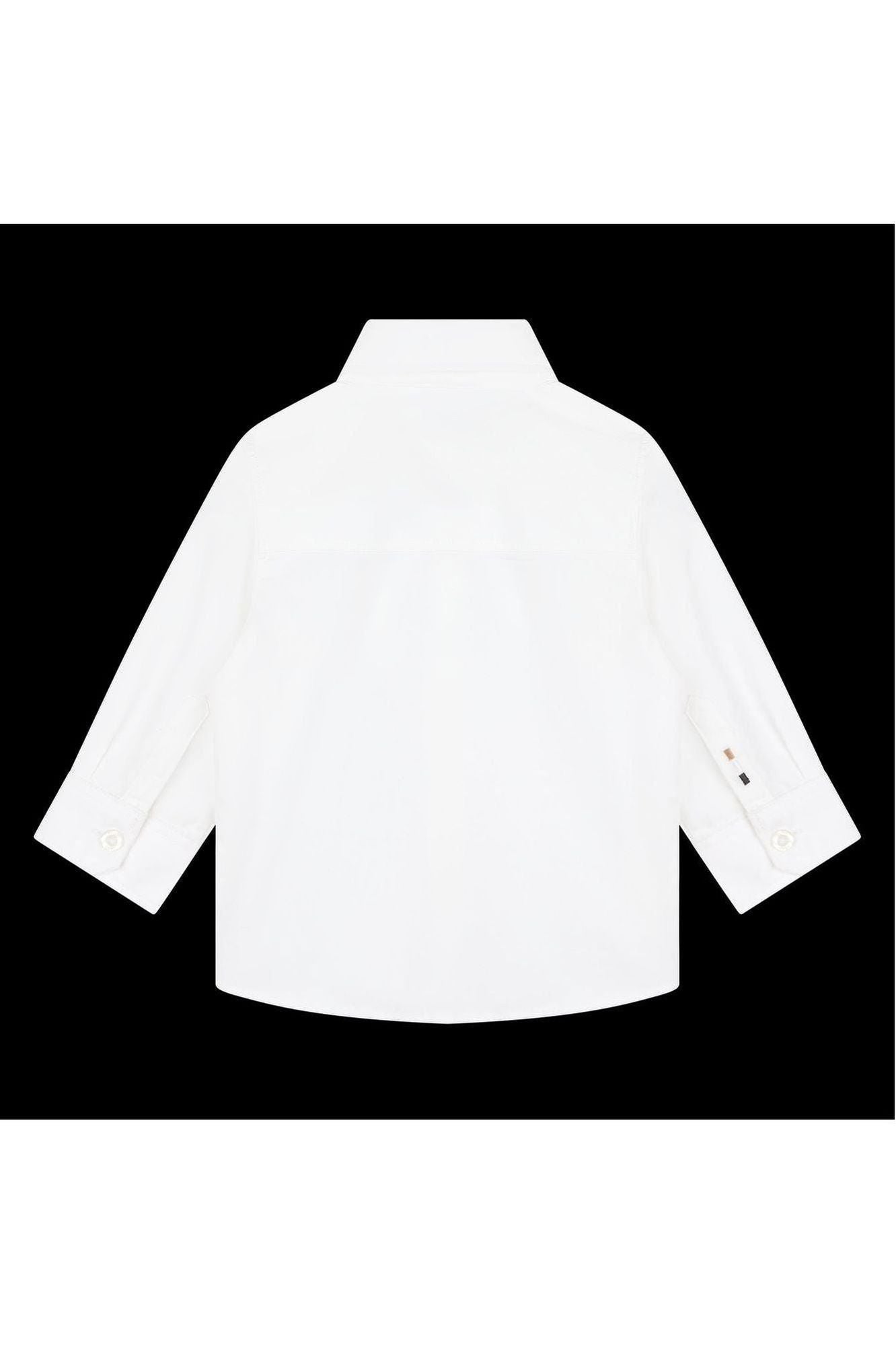 חולצה מכופתרת BOSS לוגו קטן בצד לתינוקות WHITE / 03M