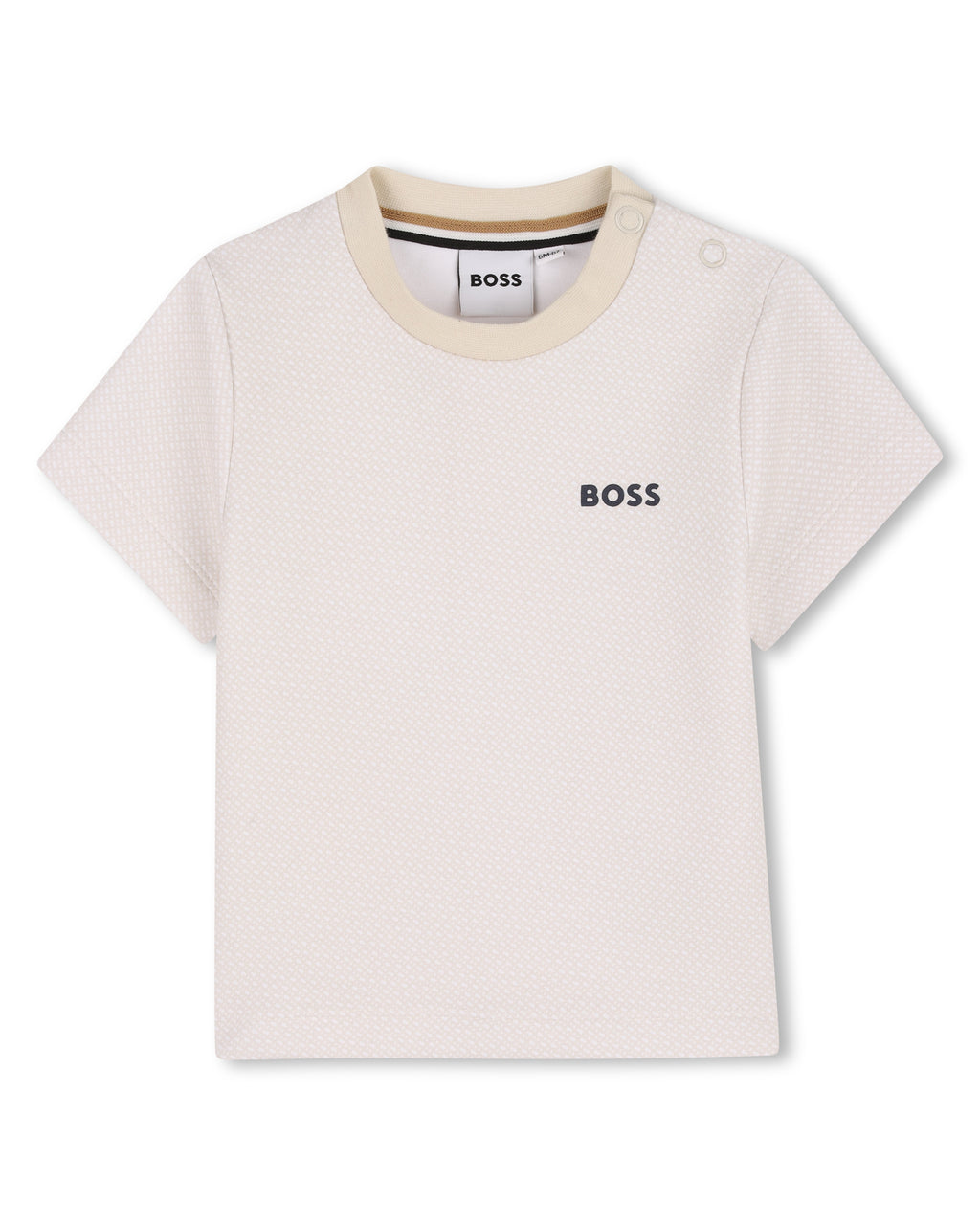 חולצת טישרט BOSS לוגו קווי עדין לתינוקות BLUE / 03M