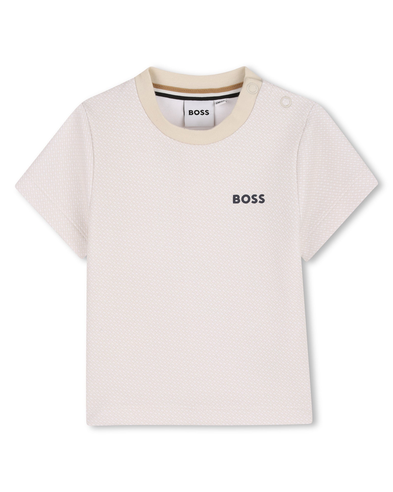 חולצת טישרט BOSS לוגו קווי עדין לתינוקות BLUE / 03M