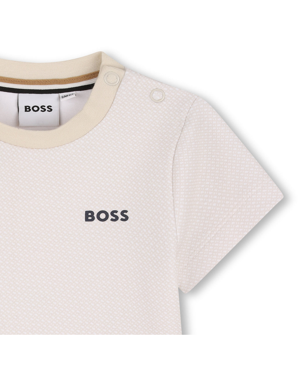 חולצת טישרט BOSS לוגו קווי עדין לתינוקות BLUE / 03M