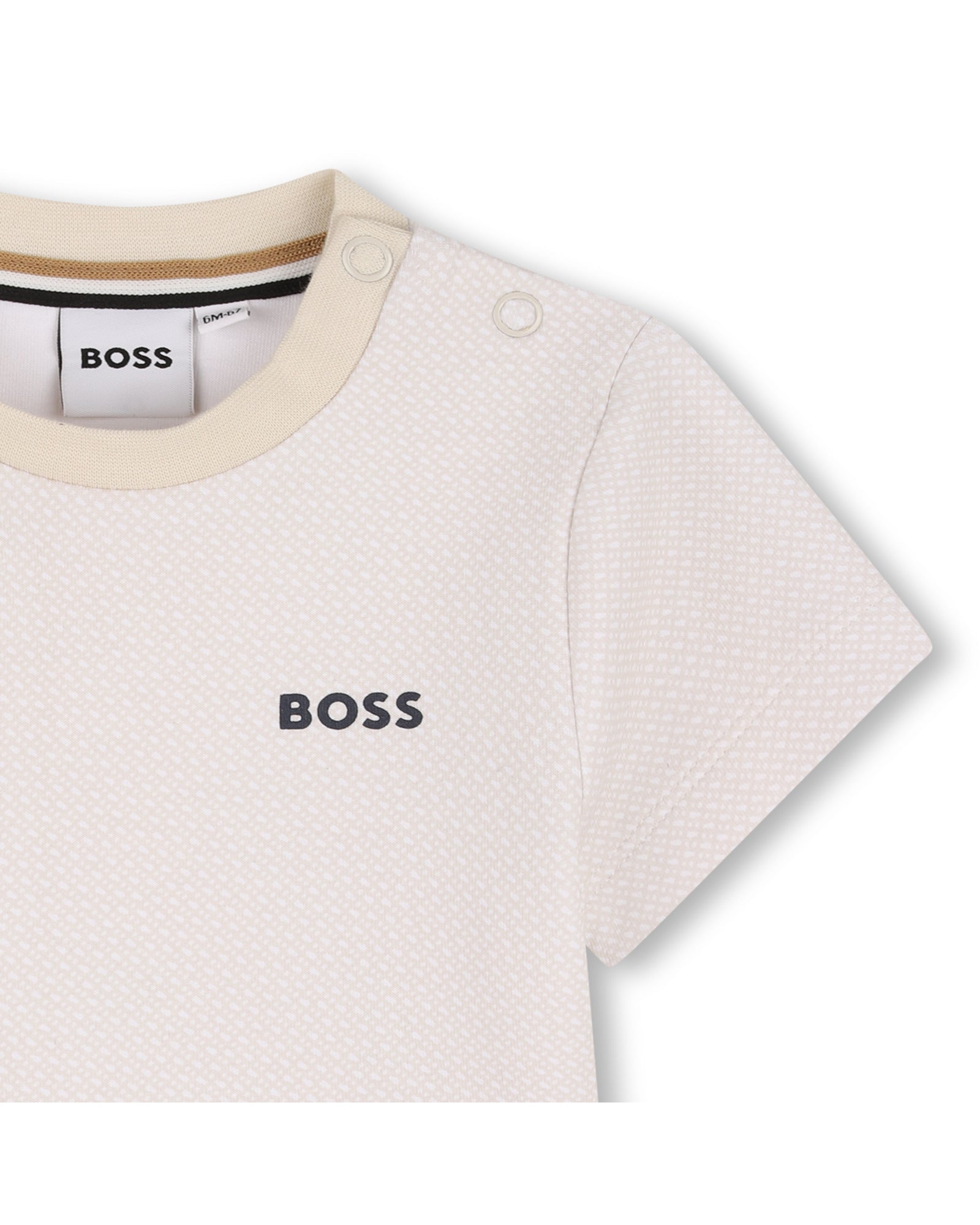 חולצת טישרט BOSS לוגו קווי עדין לתינוקות BLUE / 03M