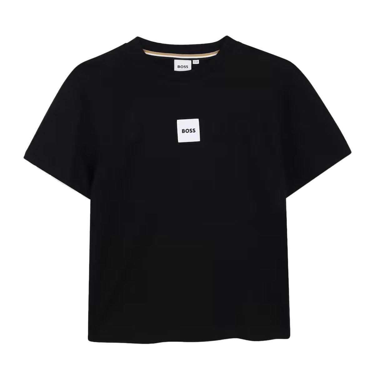 חולצת טישרט BOSS הדפס מסגרת גרפי לילדים BLACK / 4Y