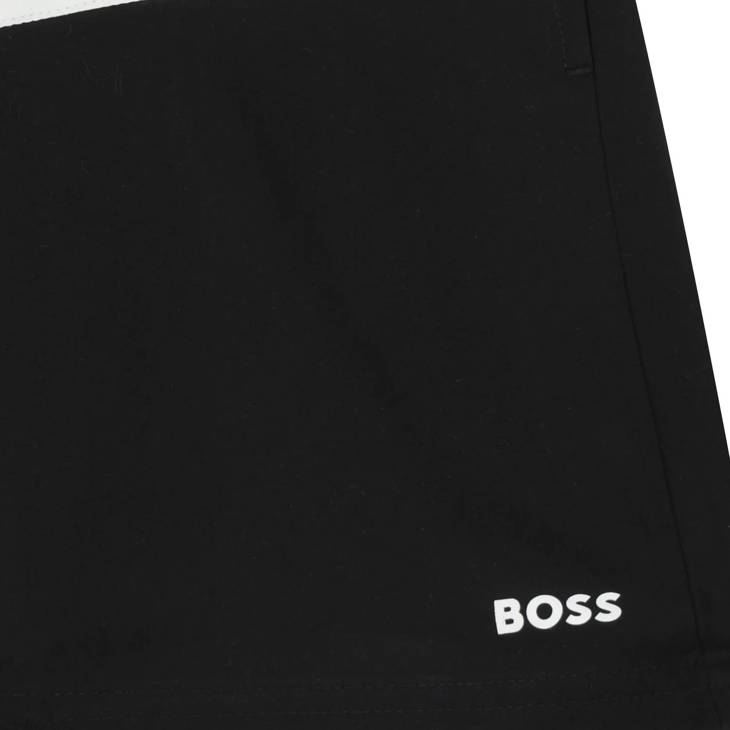 מכנסי שורט BOSS שילוב צבעים קונטרסטי לילדים BLACK / 4Y