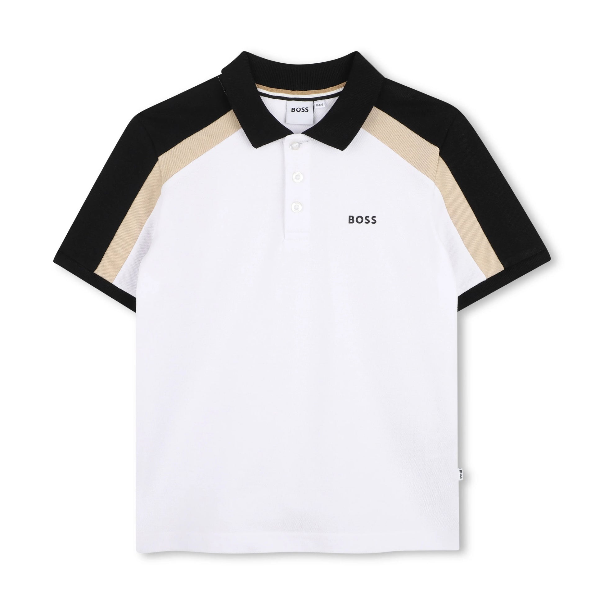 חולצת צווארון BOSS בלוק צבע ורוד לילדים BEIGE / 4Y