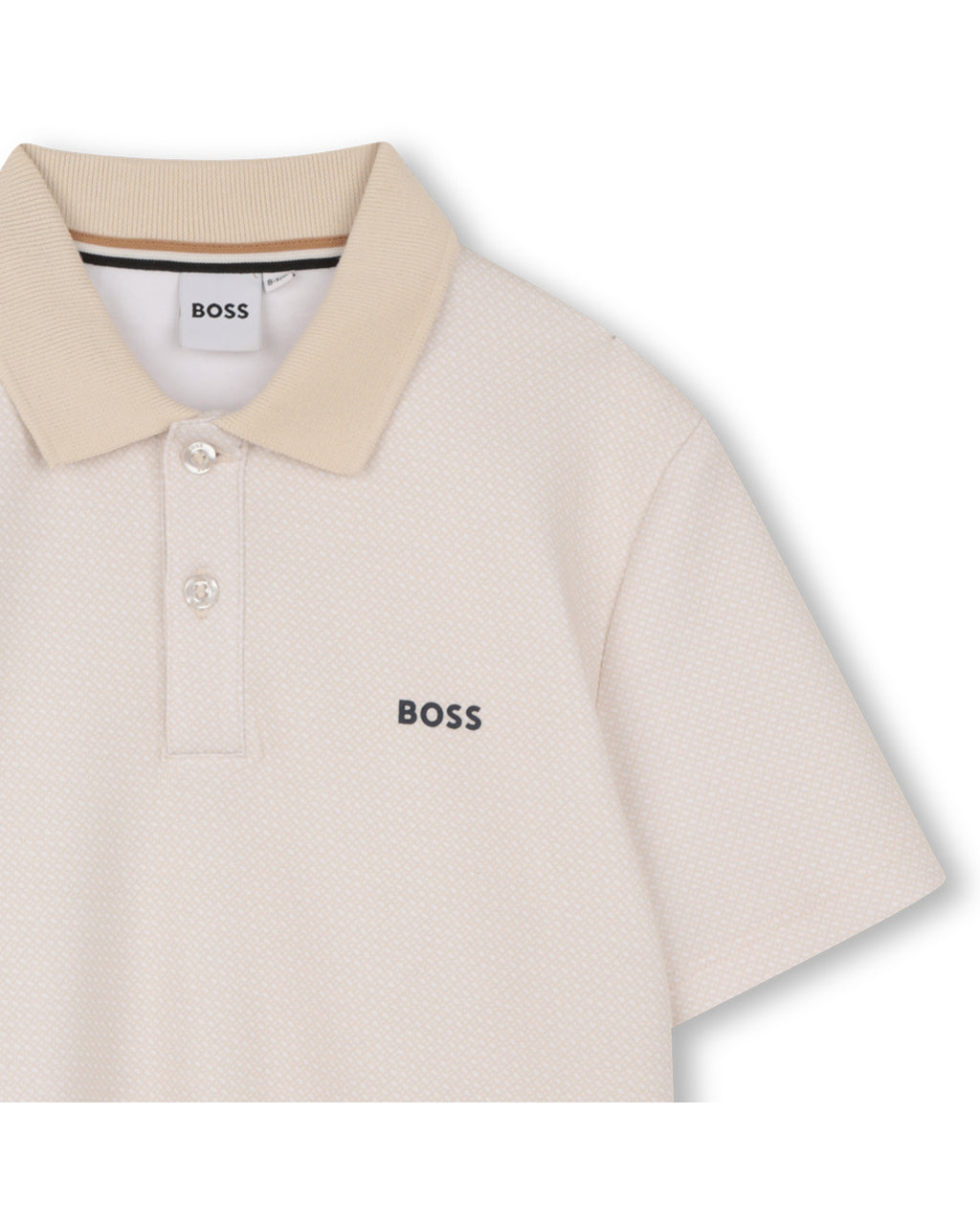 חולצת צווארון BOSS נגיעות כחול כהה לילדים BLUE / 4Y