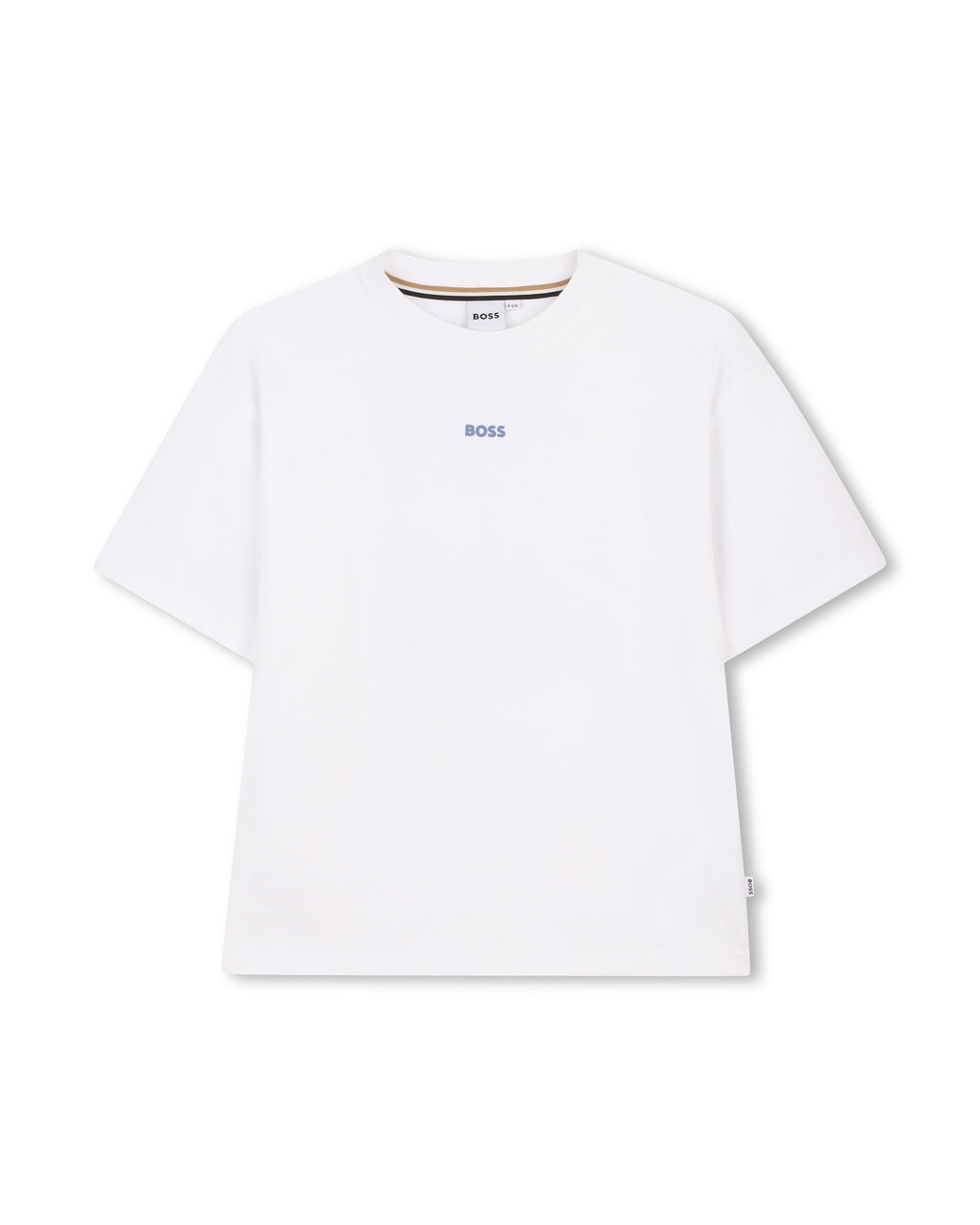 חולצת טישרט BOSS הדפס מנומר גרפי לילדים BEIGE / 4Y