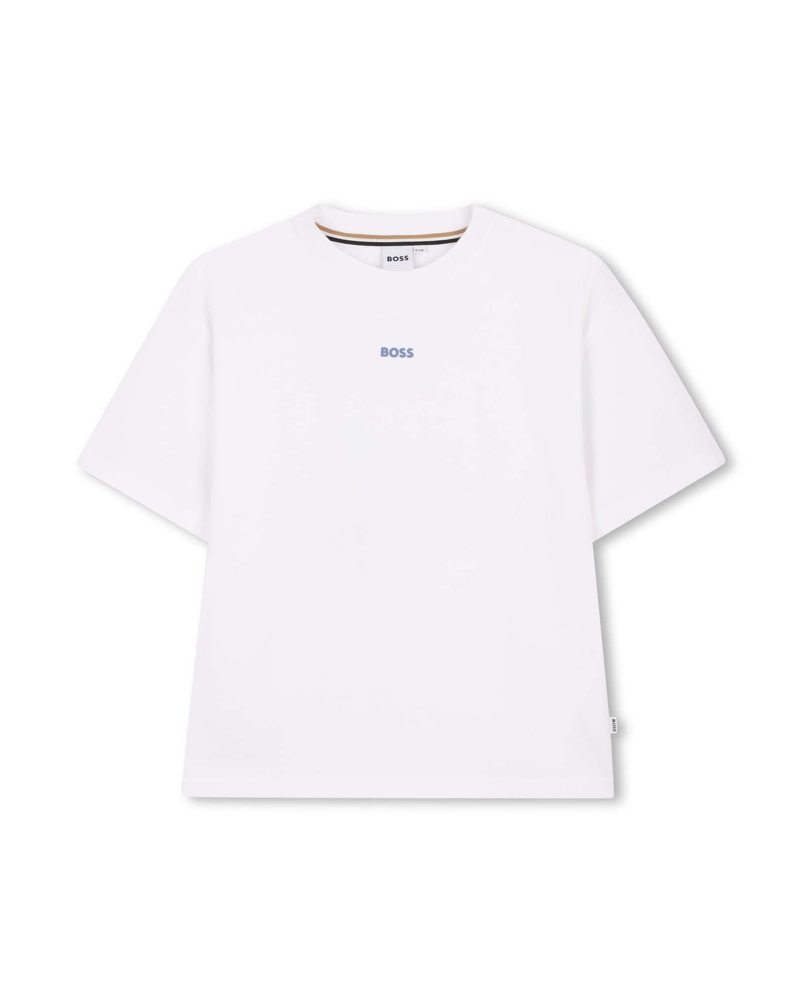 חולצת טישרט BOSS הדפס מנומר גרפי לילדים BEIGE / 4Y