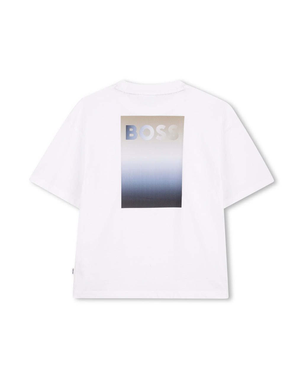חולצת טישרט BOSS הדפס מנומר גרפי לילדים BEIGE / 4Y