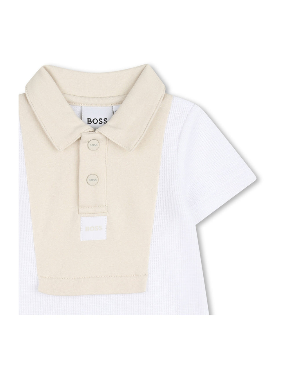 אוברול BOSS הדפס כוכבים עדין לתינוקות BEIGE / 01M