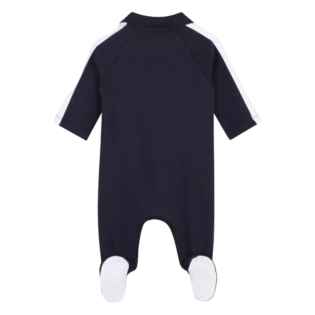 אוברול BOSS מיתוג חזה עדין לתינוקות BLUE / NB