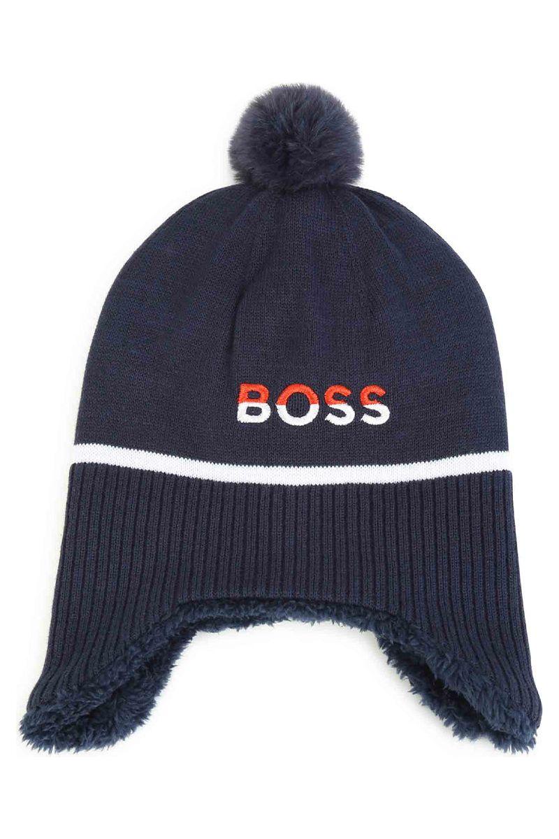 כובע צמר BOSS כולל מחממי אוזניים לתינוקות