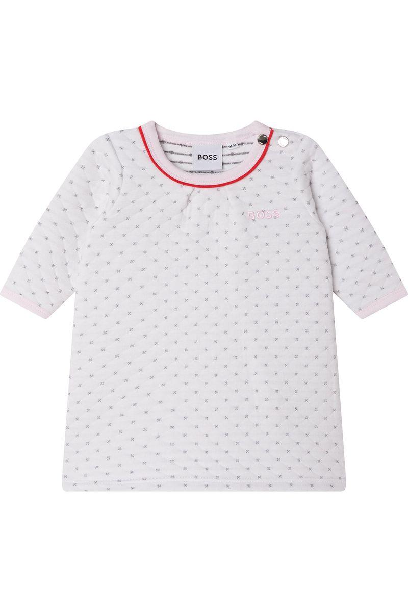 שמלת BOSS לוגו בצד לתינוקות
