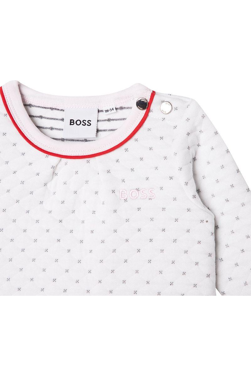 שמלת BOSS לוגו בצד לתינוקות