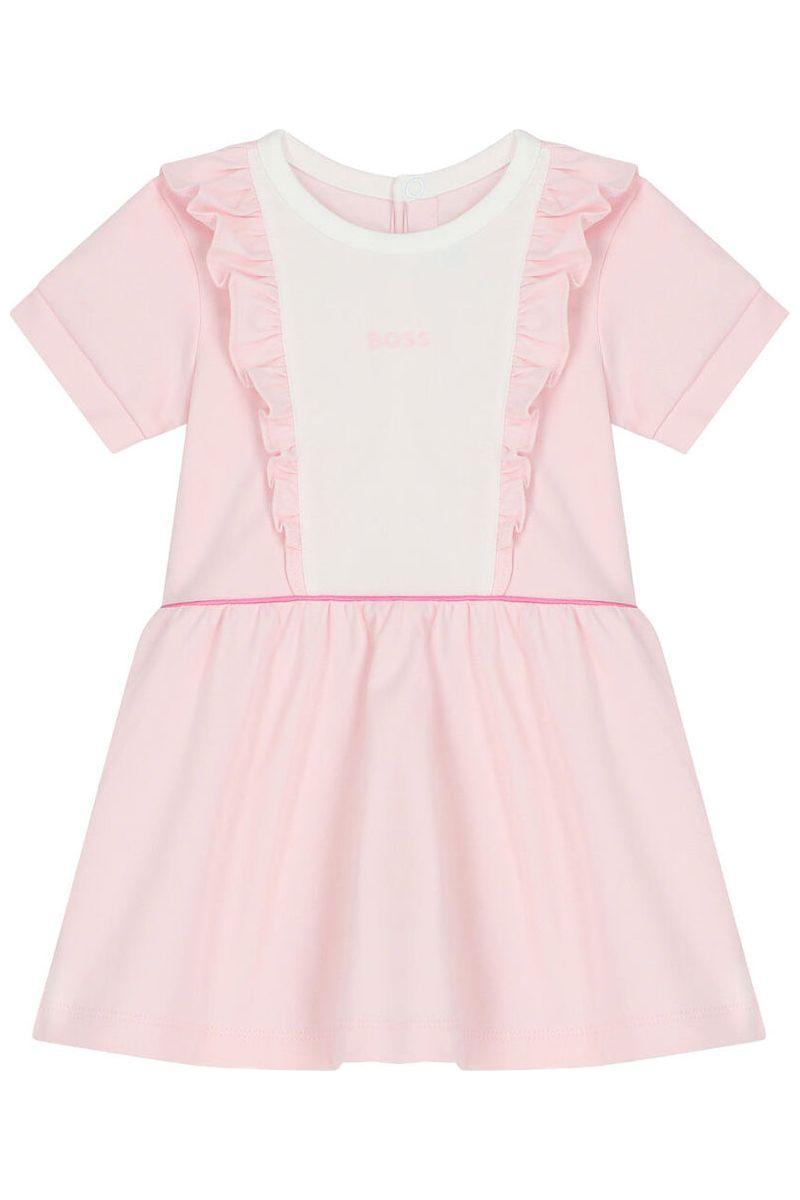שמלת BOSS עיטור מלמלה לתינוקות