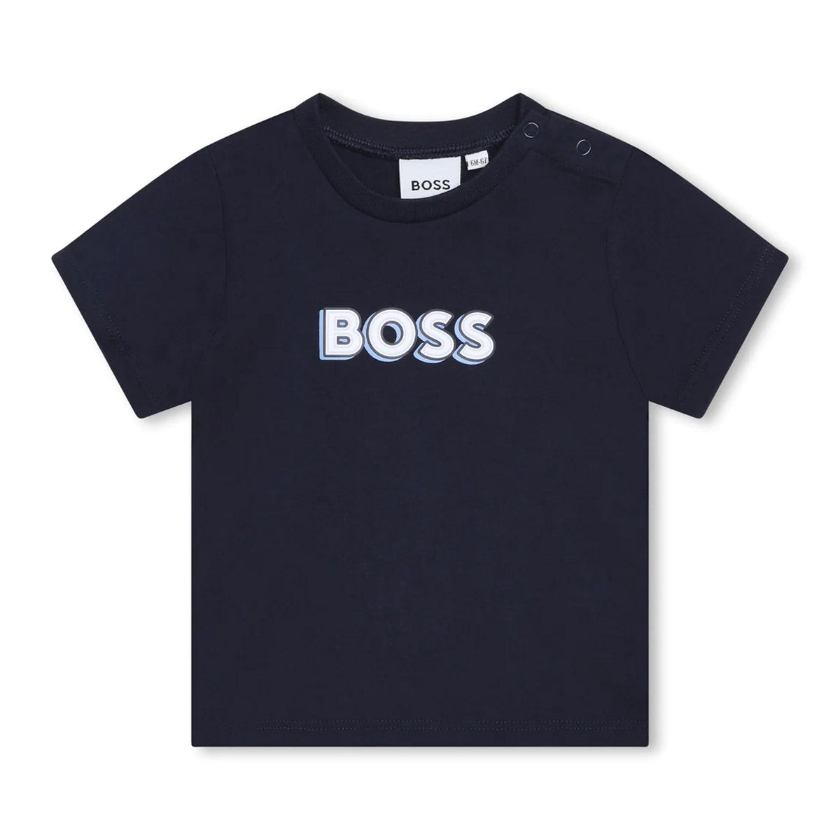חולצת טי שרט BOSS לוגו מרכזי לתינוקות