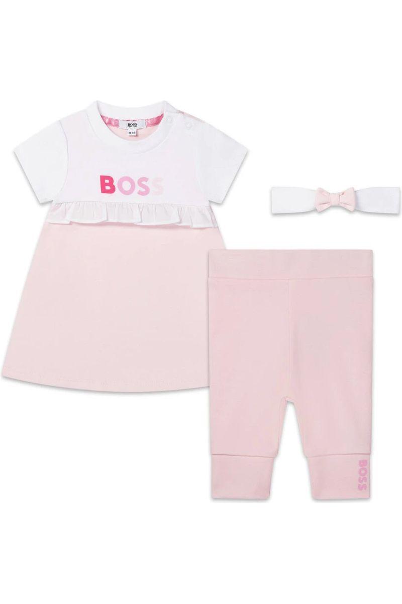 סט שמלה 3 חלקים HUGO BOSS לתינוקות