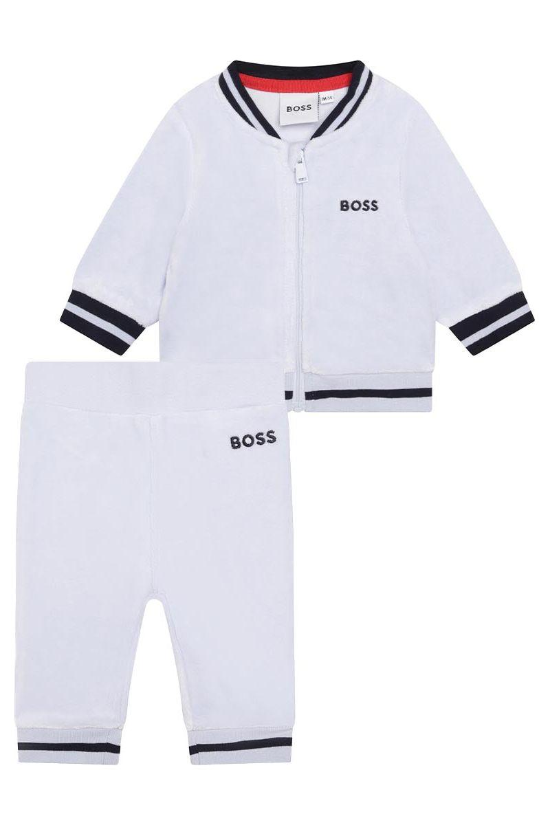 מארז חליפת טרנינג BOSS לוגו בצד לתינוקות