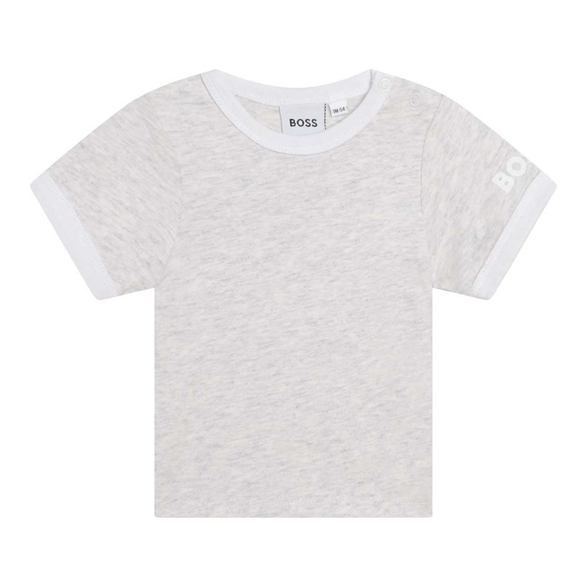 אוברול+ חולצת טי שרט BOSS פסים בכתפיות לתינוקות