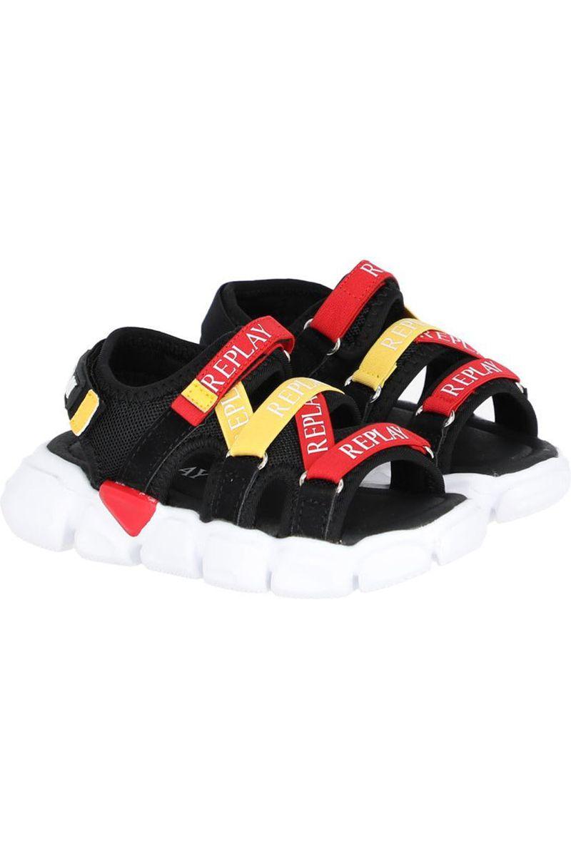 סנדל REPLAY לילדים שחור לבן