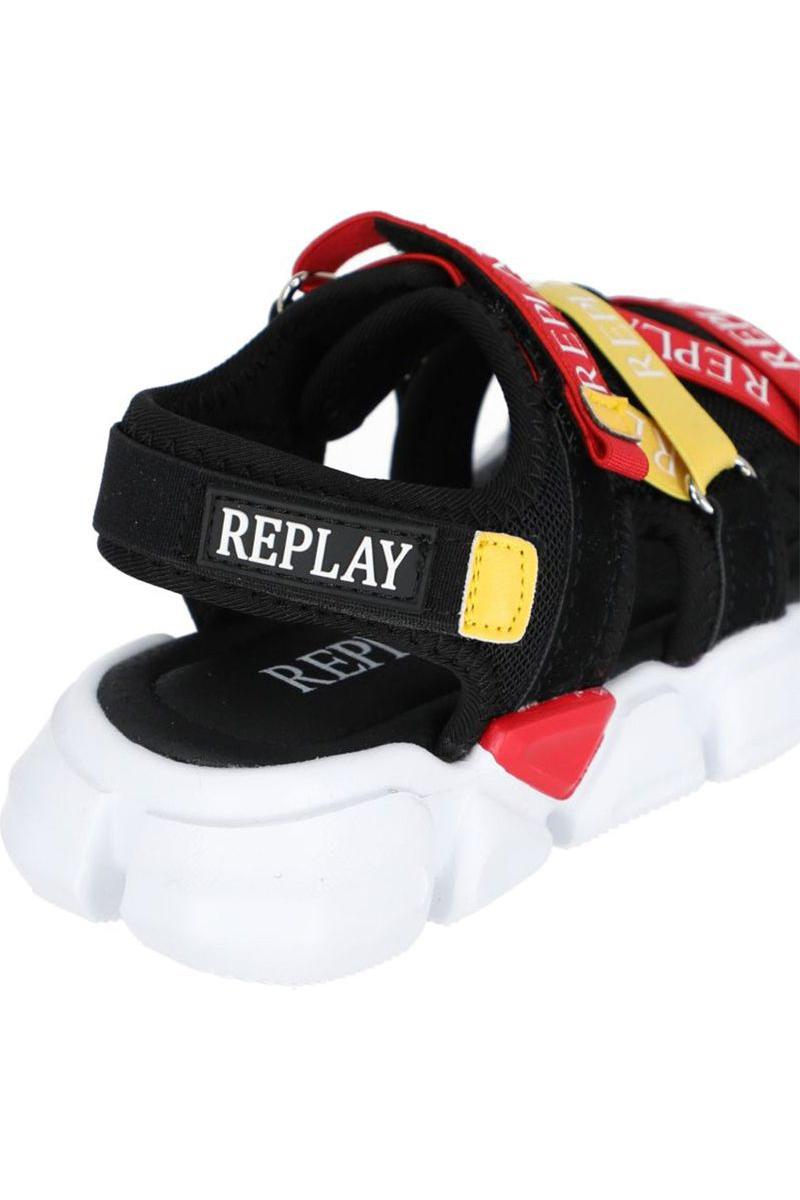 סנדל REPLAY לילדים שחור לבן