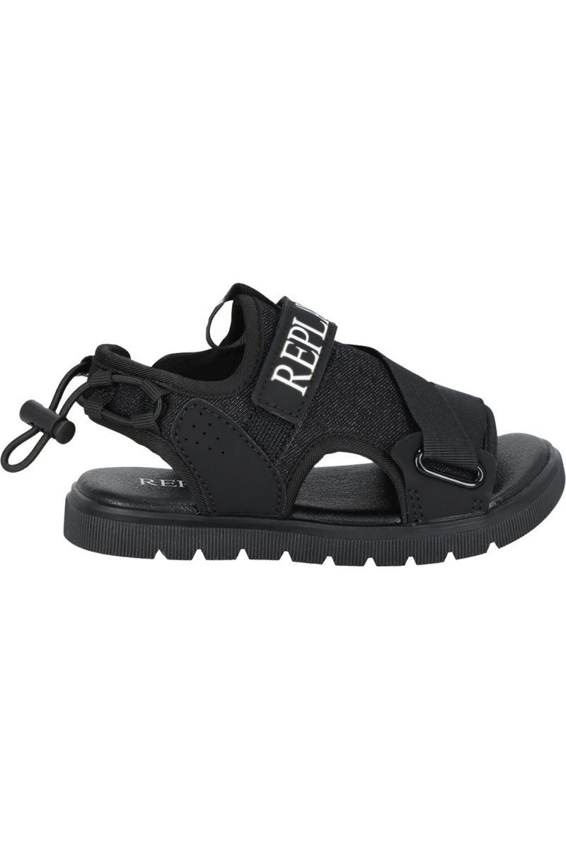 סנדלי REPLAY עם שרוך אלסטי אחורי ומעצור לילדים