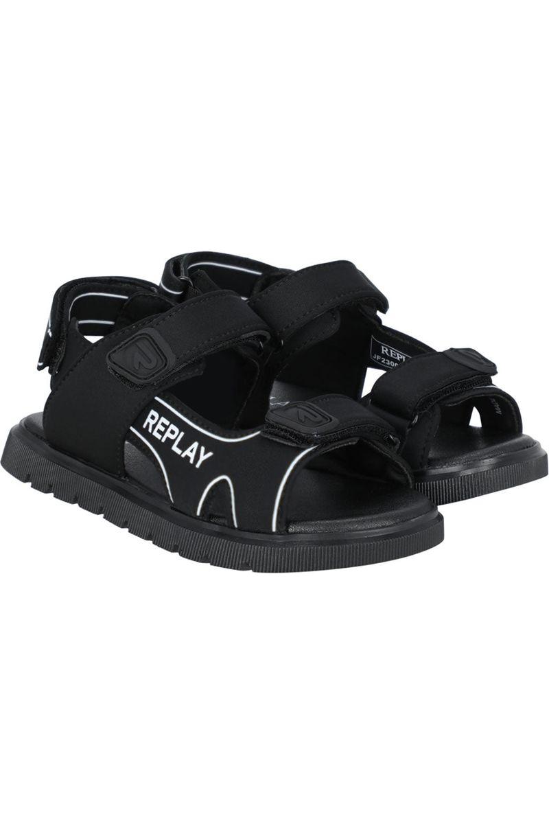 סנדלי REPLAY הדפס לוגו לילדים