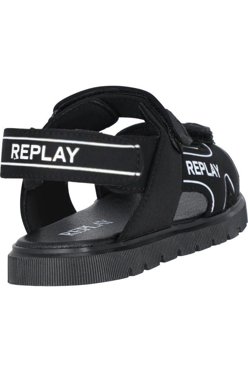 סנדלי REPLAY הדפס לוגו לילדים